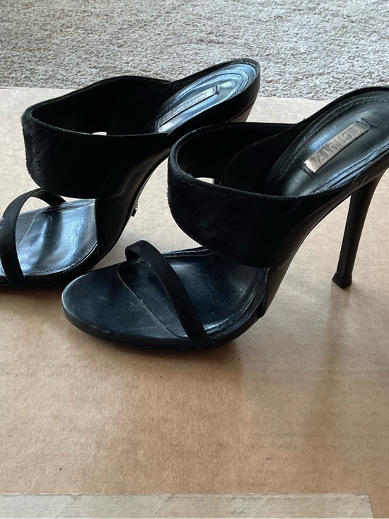 SCHUTZ Shoes - SCHUTZ Black High Heel Slide Sandals